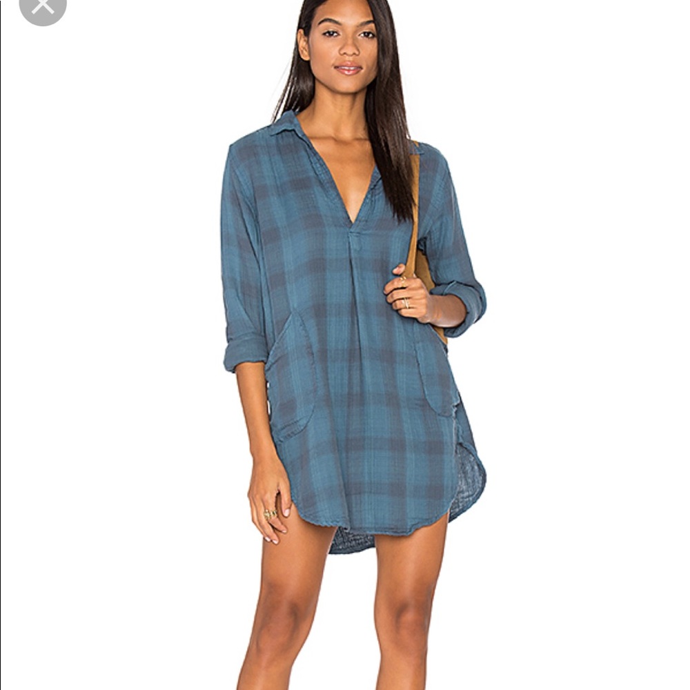 Revolve plaid shirt dress